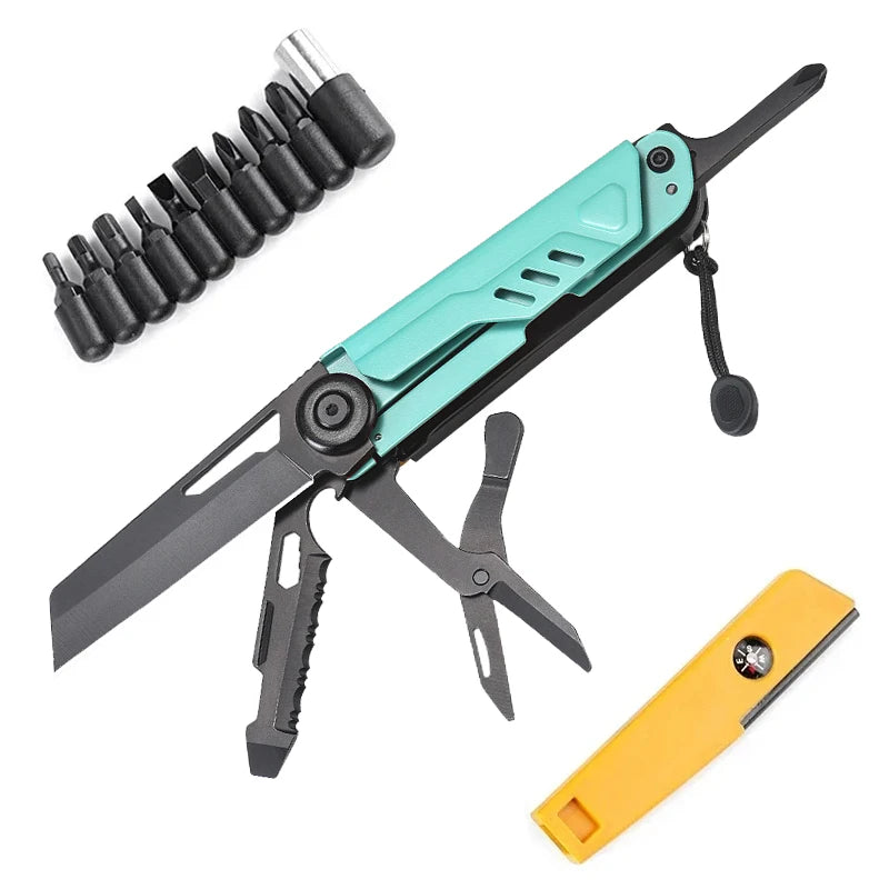 BHBT Multifunctional Knife Multitool Outdoor Home Portable Survival Folding Knife Screwdriver Hand Tool Car Emergency Tool