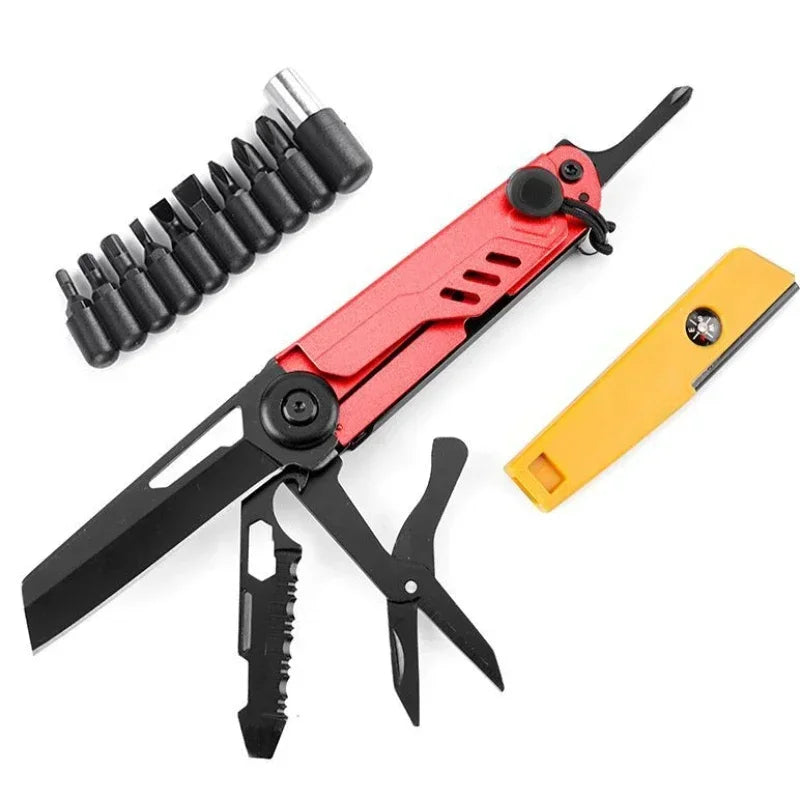 BHBT Multifunctional Knife Multitool Outdoor Home Portable Survival Folding Knife Screwdriver Hand Tool Car Emergency Tool