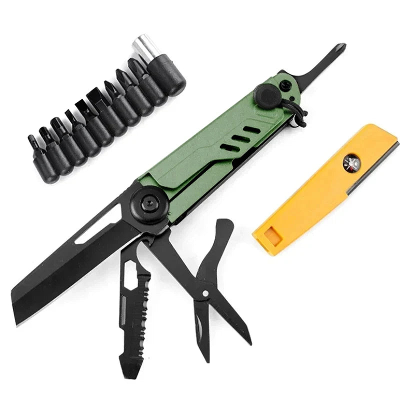 BHBT Multifunctional Knife Multitool Outdoor Home Portable Survival Folding Knife Screwdriver Hand Tool Car Emergency Tool