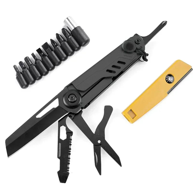 BHBT Multifunctional Knife Multitool Outdoor Home Portable Survival Folding Knife Screwdriver Hand Tool Car Emergency Tool